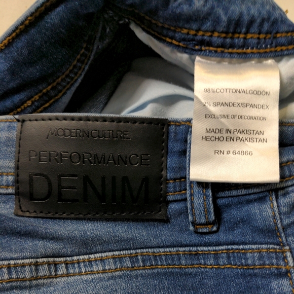 Modern Culture Performance Denim Women's Blue Jeans Size 29x30 - Picture 5 of 9